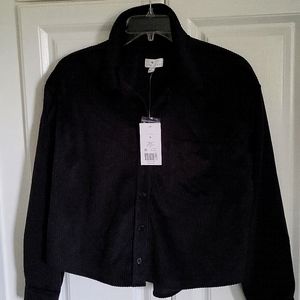 Softest Black Corduroy Shirt Ever  Size S